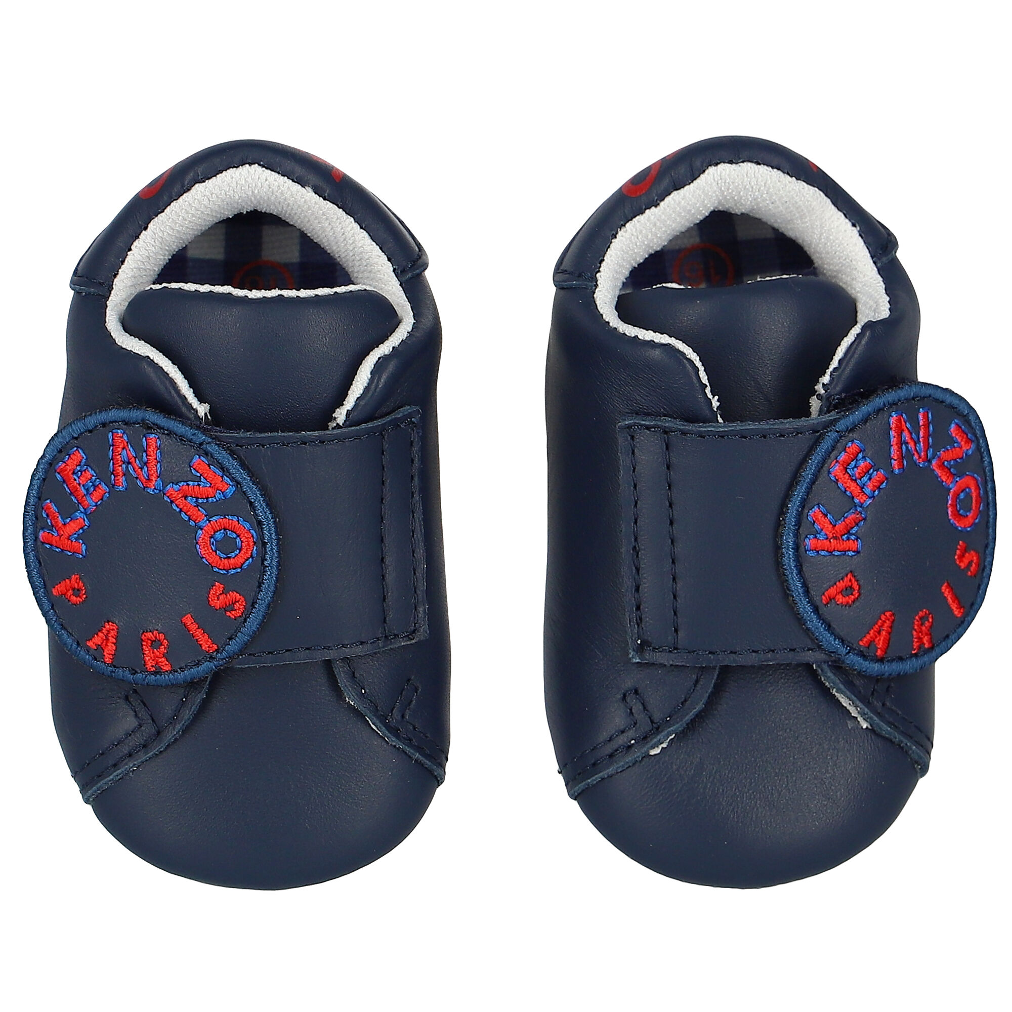 KENZO KIDS Baby Boys Navy Blue Logo Pre Walker Shoes Junior